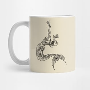 Mermaid Skeleton Mug